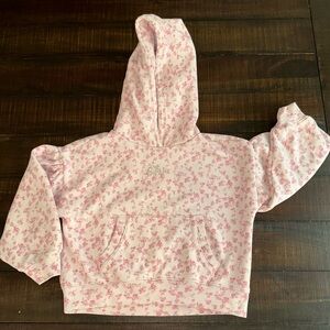 Gap × LoveShackFancy Kids Floral Cropped Logo Hoodie
